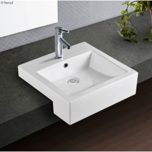 JACINTA Ceramic Semi-Recessed Basin